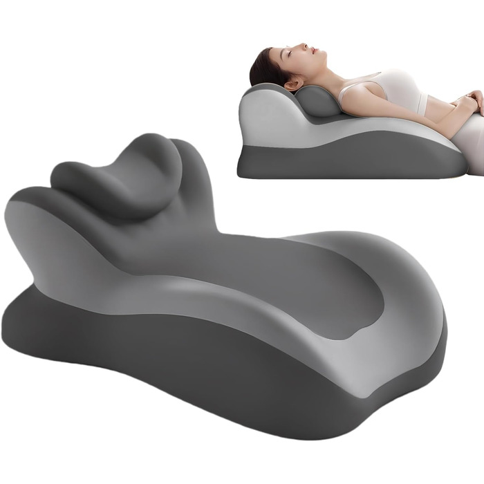 Преміальна подушка для читання ергономічна конструкція з піни з памяттю форми, забезпечує комфортне сидіння в ліжку, сприяє розслабленому вертикальному відпочинку, покращує положення тіла завдяки багатофункціональному чорному кольору