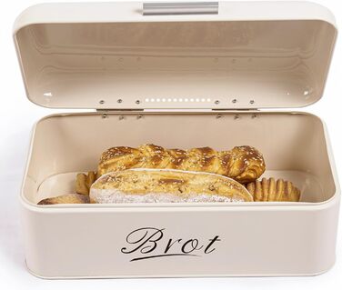 Хлібниця з кришкою, 43*23*17см Велика металева коробка для хрусткого хліба, коробка для зберігання хліба Хлібниця, зберігає хліб і