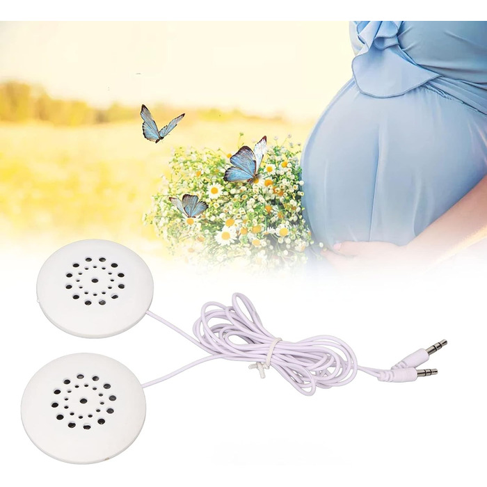 Допологові Belly Headphones Music Splitter Жінки під час вагітності Belly Speaker for Fetus Formation White