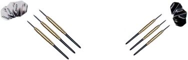Набір для турніру зі сталевої мішені для дротиків Bullet Darts із сизалю - включає 6 сталевих дротиків - об&39ємне кільце/захисне кільце з EVA - лінія кидка/оче - повний комплект, включаючи аксесуари для дротиків - для професійних гравців у дартс та амато