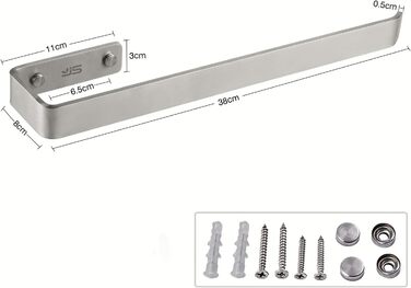 Рушникосушка JS, рушникосушка з матової нержавіючої сталі для настінного кріплення та кріплення до шафи для ванної кімнати та кухн