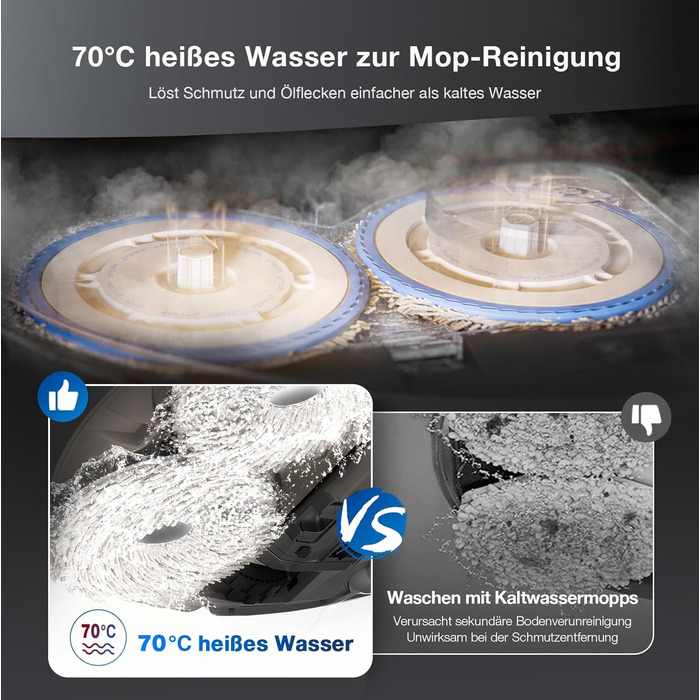 Робот-пилосос ECOVACS DEEBOT T30 Omni з функцією миття підлоги, робот-пилосос Mini Station, потужність всмоктування 11 000 ПА, ада