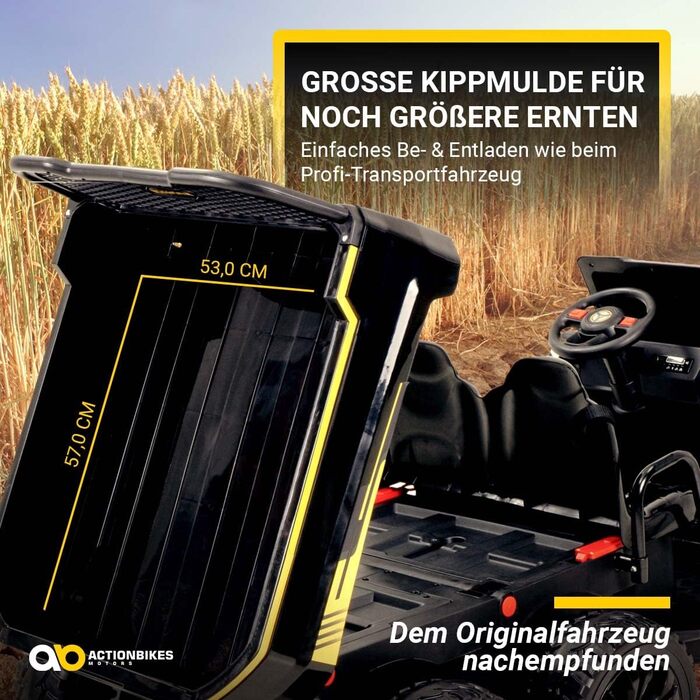 Дитячий електромобіль A730 UTV 4 x 35 Вт двигун - 2-місний - 12 Вольт 10AH - Тверді шини Eva - Пульт дистанційного керування 2.4 Г