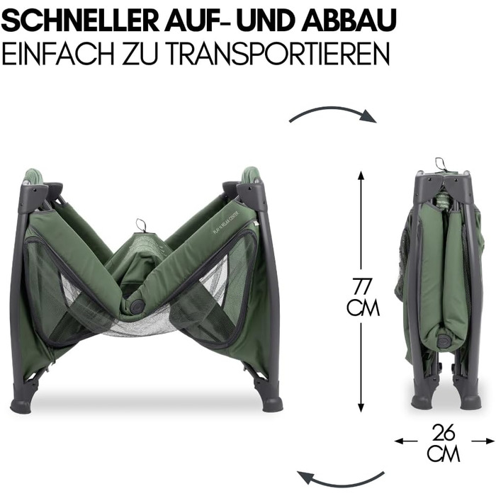 Дитяче ліжечко для подорожей Play n Relax Centre з комфортним матрацом та захистом від комах - Дитяче ліжечко для подорожей з вкла