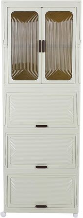 Дитяча шафа, складна, портативна, шафа для зберігання дитячого одягу, багатофункціональний органайзер для дитячих костюмів для спальні, дитячої кімнати, міцний матеріал PP.