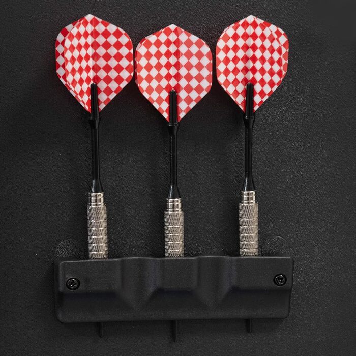 Електронна мішень для дартсу Karella CB-90 у корпусі, з 38 іграми та 211 варіаціями, точні турнірні розміри, 2-лункова конструкція, включаючи 12 м&39яких дротиків