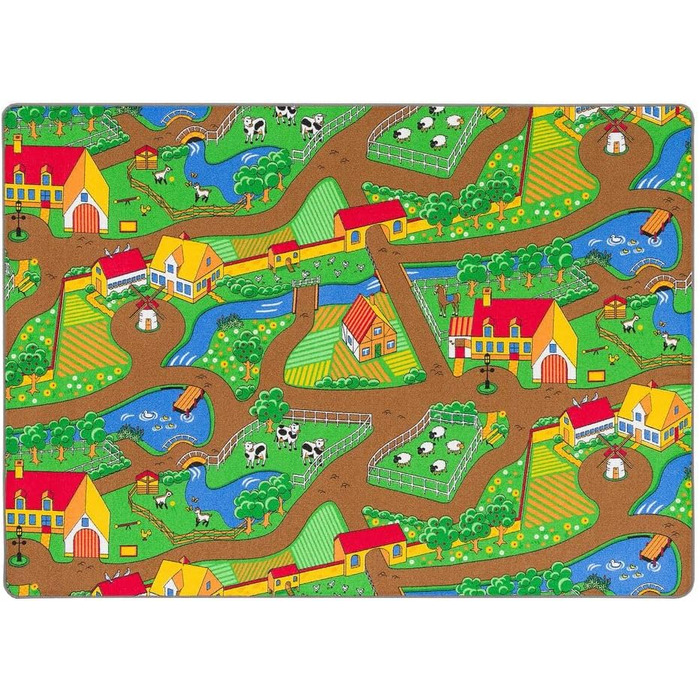 Килим Pergamon Street Килим двосторонній дитячий ігровий килимок для дитячої кімнати та ігрової кімнати 100х165 см Duoplay