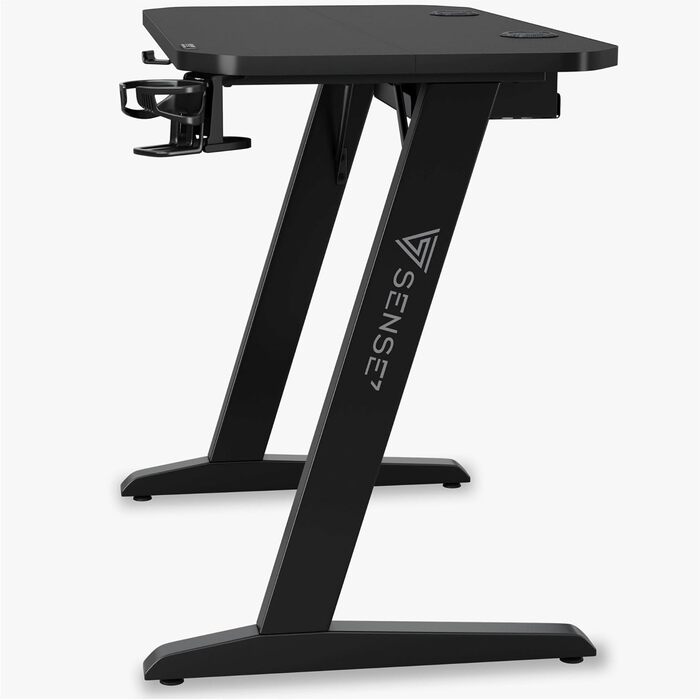 Ігровий стіл Nomad Classic, 120 x 60 см, МДФ / сталь / вуглецеве волокно, чорний