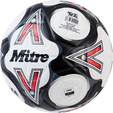 Футбольний м'яч Mitre Unisex Delta Max Professional, білий/криваво-помаранчевий/зелений/золотий, розмір 5 5 Білий