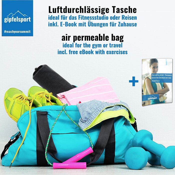 Набір рушників з мікрофібри gipfelsport - рушники з мікрофібри для сауни, фітнесу, спорту пляжний рушник, спортивний рушник 8 розм