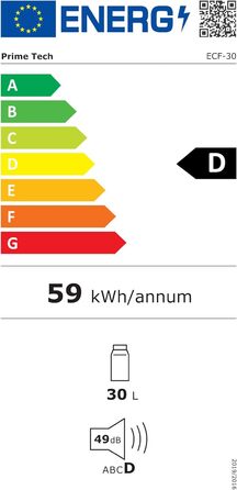 Компресор Prime Tech холодильна камера Eco-Line 25/30 літрів, до -22 градусів, 12/24/230 В для розетки, легковий автомобіль, вантажівка, автофургон, човен, будинок на колесах (холодильна камера 30 л) - РІЗНІ РОЗМІРИ