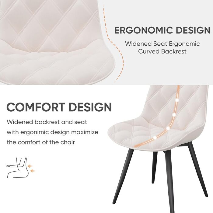 Обідній стілець, обертовий на 360 стілець з підлокітниками, м&39який обертовий стілець, ергономічний кухонний стілець, сучасна подушка сидіння з металевим каркасом для їдальні, вітальні, офісу, білий, комплект з 4 шт.