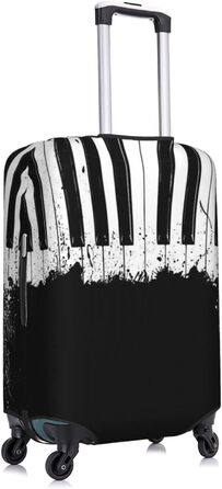 Чохол для валізи Клавiєр, міцний захист для багажу розміром 45.7-81.3 см, малий, чорний