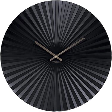 Настінний годинник Karlsson Sensu Чорний Ø40 см (40 x 40 x 3.5 см)