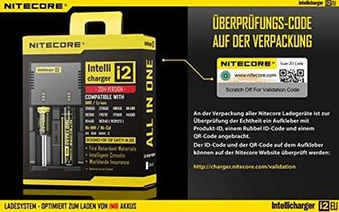 Зарядний пристрій NiteCore NC-i2 версії 2014 Intellicharge для Li-Ion/NI-Mh/NI-Cd акумуляторів (вихідний струм 2 шт. 500mA)