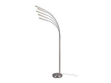 Стійка LED-світильник Reality Reed R41031507, матовий нікель, 5 шт. 3.5 Вт LED, диммерний вимикач, сріблястий