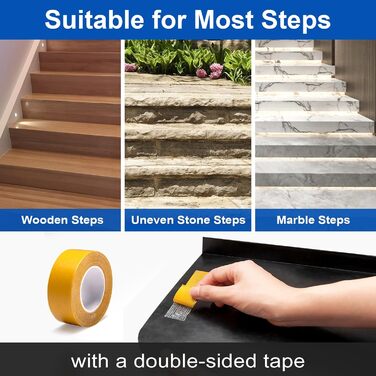 Набір з 5 гумових килимків для сходів протиковзкий килимок для сходів килим для сходів килимок для сходів килим для приміщень відк