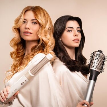 Термощітка Cecotec CeramicCare AirGlisse Champagne, 1400 Вт, 8 насадок, колір Champagne