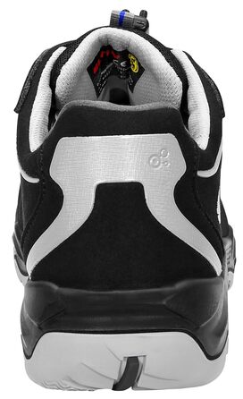 Захисне взуття ELTEN Rusher Low ESD S1, жіноче та чоловіче, текстильне, сталевий піднос, легке, спортивне, розмір 41, чорне, EU 41