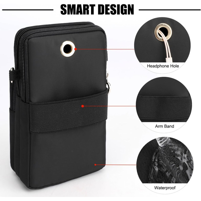 Жіноча сумка через плече DuoLmi невелика, жіноча сумка через плече, нейлонова міні-сумка для мобільного телефону невелика сумка че