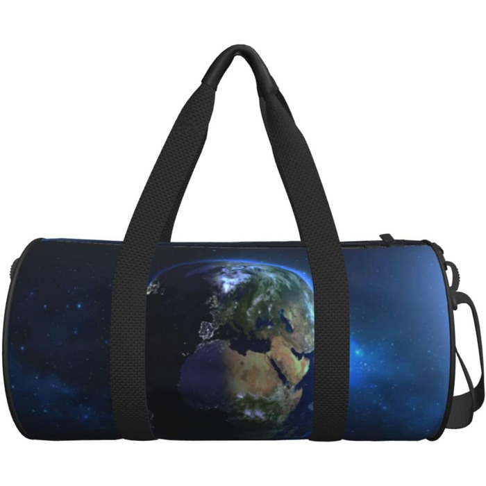 Дорожня сумка-циліндр Блакитна Галактика, спортивна сумка для чоловіків та жінок, сумка для подорожей та спорту