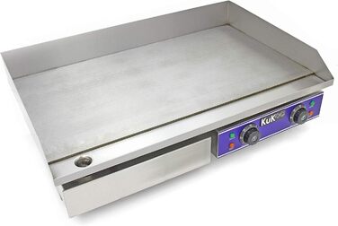 Електричний кейтеринг Гриль Тарілка Гастрономічна сковорода Електричний гриль з нержавіючої сталі Плита гастрогриль Чавун Планча Електричний гриль Стіл Стіл Гриль Гладка пластина гриля Контроль температури Ємність для крапель