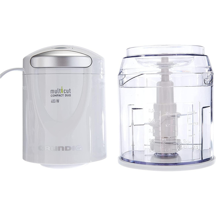 Компактний подрібнювач Grundig MM 5150 Multi-Cut (400 Вт, пластиковий контейнер 0,5 л) одинарний