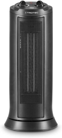 Керамічний вентилятор-обігрівач TROTEC TFC 19 E Теплова потужність 1200 Вт / 2000 Вт Обігрівач з термостатом, розмір приміщення від 24 м до 60 м, функція коливання 70