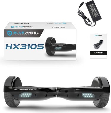 Преміум-говерборд HX310s – електричний ховерборд з LED-підсвічуванням, Bluetooth-динаміком, потужним подвійним двигуном, сумісний з додатком HX Hoverboard, для дітей та дорослих, німецький бренд Carbon, 6,5 дюйма