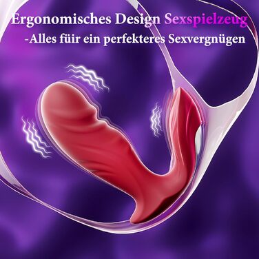 Вібратор-фалоімітатор у формі метелика, секс-іграшка - вібрація для жінок, портативний додаток з 9 режимами вібрації, секс-іграшка для жінок, вібратори, стимулятор клітора для неї, секс-іграшка для пар та соло