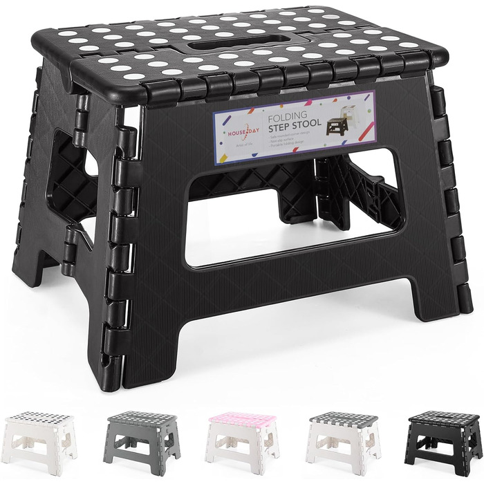 Складаний табурет для дітей - сходинка для дітей складаний пластиковий складаний стілець стілець табурет сходинка для дітей (чорни