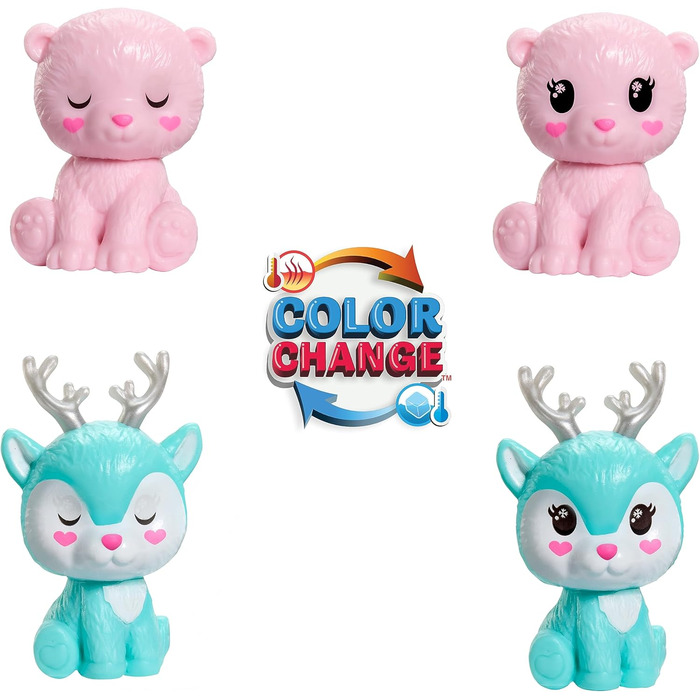 Різдвяний календар Barbie Cutie Reveal - 24 сюрпризи, лялька, олені з блискітками, зимове вбрання, аксесуари, міні-тваринки, для д