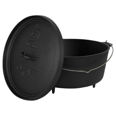 Казан з кришкою Bo-Camp Dutch Oven Cast Iron 31 cm / 7.1 L Black (2122415)