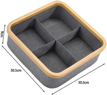 Коробка для зберігання тканин, шафа, бавовна-льон, органайзер для одягу, контейнер для сорочок, штанів, спідньої білизни, бюстгальтерів, коробка для сортування одягу, що штабелюється