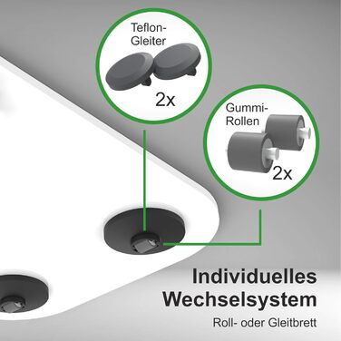 Ковзаюча дошка Coolina Premium - підходить для Thermomix Friend - Високоякісний глайдер - виготовлений з акрилу (антрациту)