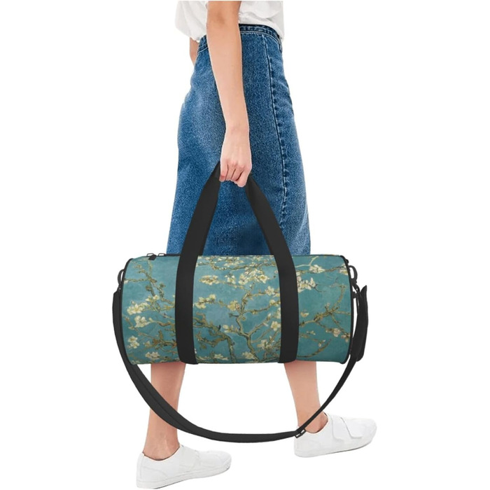 Дорожня сумка Квітка Мигдалю великої місткості Легка та міцна Ідеальний подарунок для походів, відпусток, ділових поїздок та іншого