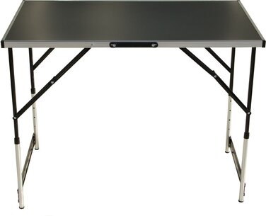 Складаний стіл для обклеювання шпалерами Lemodo чорного кольору Робочий стіл Регульований по висоті багатофункціональний стіл Стіл для блошиного ринку 100 x 60 см Багатофункціональний стіл, вантажопідйомність до 30,0 кг