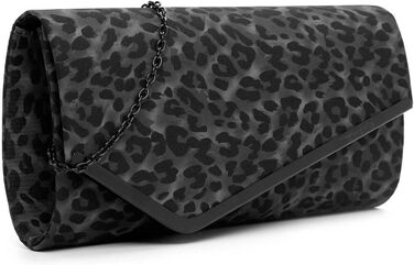 Клатч TAS Amalia Leo 33817, жіноча сумочка, сріблястий Animal Darksilver, універсальний розмір