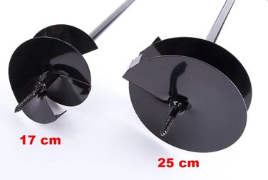 Ручний бурильник для землі, бур для ям, садовий бур 17 см