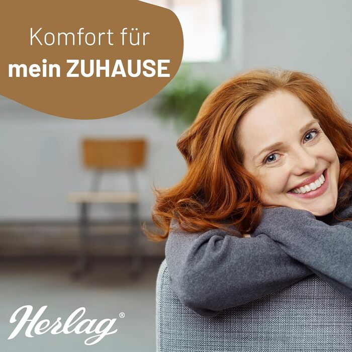 Наволочка Herlag Подовжена подушка-рулон для дивана та ліжка Зручна підтримка для колін або шиї Наволочка для ніг для тих, хто спить на боці Знімний чохол, який можна прати Сертифіковано за стандартом Oeko-Tex 100 Темно-сірий 65 x 20 см