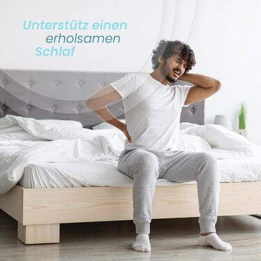 Подушка для шиї Bestlivings з піни з ефектом пам&39яті (Подушка для шиї / 30 см x 35 см x Ø9 см) Віскоеластична подушка для голови - Знімний чохол Silver Protect Antimicrobial - Сертифікована подушка для шиї Oeko-Tex (30x35 см)