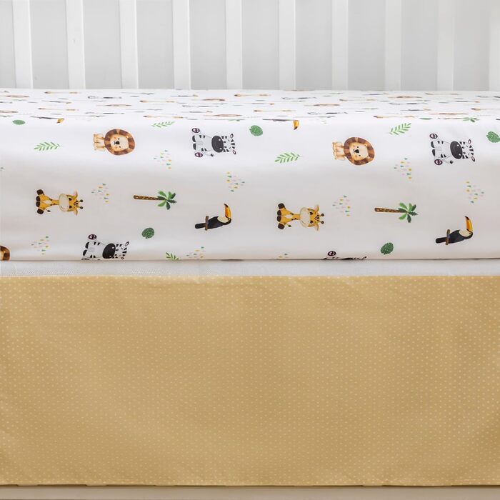 Комплект постільної білизни для дитячого ліжечка з тваринами Сафарі для хлопчиків і дівчаток, комплект постільної білизни для дитя