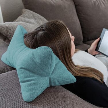 Подушка для читання Cozy Home, ергономічна форма для підтримки шиї або попереку, гнучка опора для книг, електронних книг або планшетів, бензиновий стандартний бензиновий