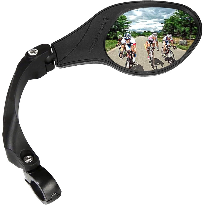 Дзеркало заднього виду Arkham Bicycle для мотоцикла HD з нержавіючої сталі, покоління 2.0 ( праве еліпс) овальної форми, 2 - праве