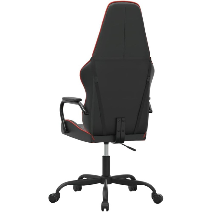 Ігрове крісло Tidyard з функцією масажу, офісне крісло, ігрове крісло, геймерське крісло, червоно-чорна штучна шкіра