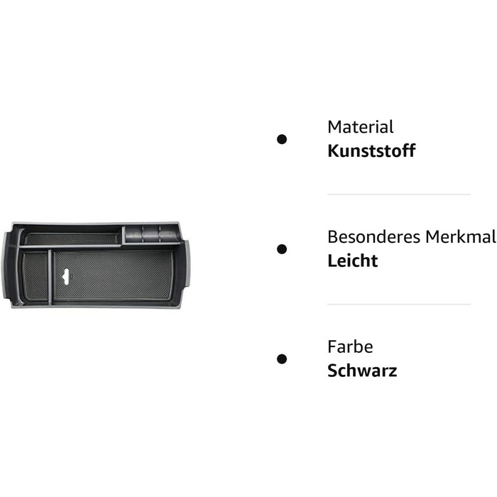 Органайзер для автомобільної центральної консолі, аксесуари Центральний підлокітник Ящик для зберігання оригінальний чорний, 3008 5008 GT