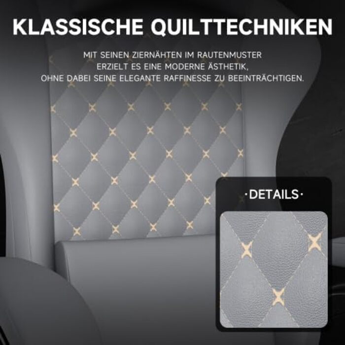 Геймерське крісло з ПВХ шкіри з функцією масажу та підставкою для ніг, ергономічне комп&39ютерне крісло з регульованою спинкою та синхронізованими підлокітниками, геймерське крісло/офісне крісло, вантажопідйомність до 150 кг, темно-сірий колір