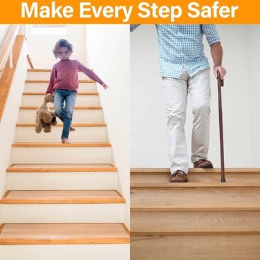 Килимки для сходів, протиковзкий килимок, 15 шт. , прозорі, самоклеючі, протиковзкі сходові планки з ковпачком, 15x80 см, нековзна клейка стрічка для дерев&39яних сходів та підлоги для внутрішнього використання