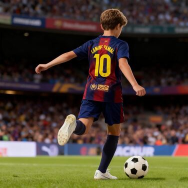 Комплект футбольної майки для дітей, домашня майка, футбольна майка для чоловіків та хлопчиків, тренувальна футбольна майка, футбольна футболка, шорти, шкарпетки та щитки для гомілок (24 B)