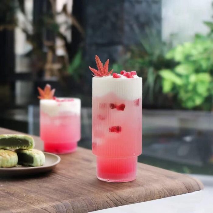 Набір коктейльних келихів ALINK з 4 шт. , келих для пива, келих для лонгдрінк, склянки для води, склянки для кави з льодом із соло